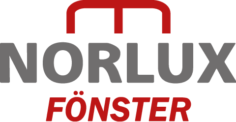 Norlux logotyp grå & röd